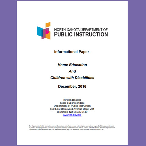 Home Education and Children with Disabilities