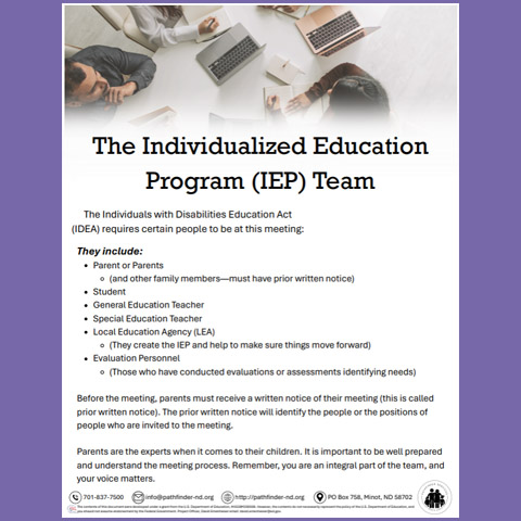 The Individualized Education Program (IEP) Team