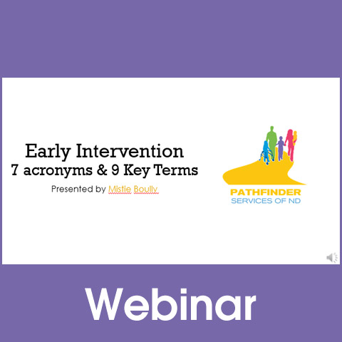 Early Intervention: 7 Acronyms & 9 Key Terms