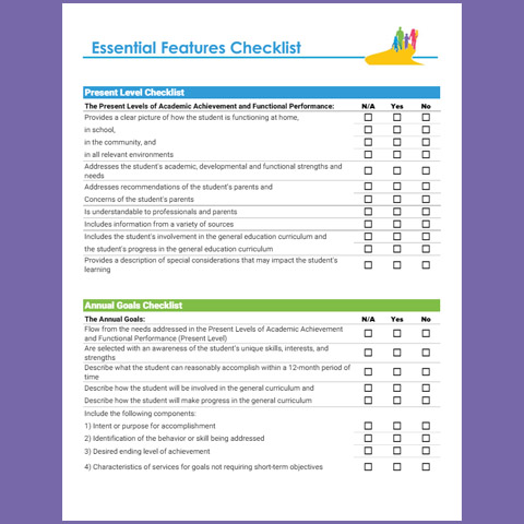 Essential Features Checklist