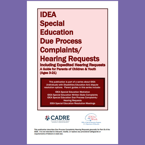 IDEA Special Education Expedited Due Process Hearing Requests